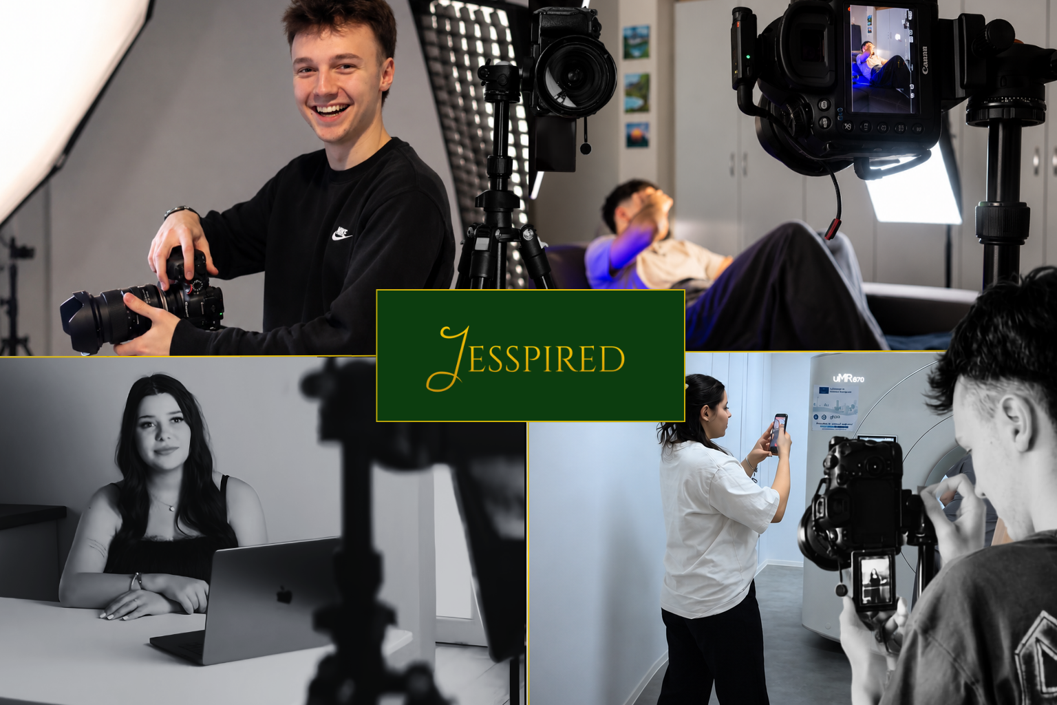 Echipa Jesspired în culise - producție foto și video